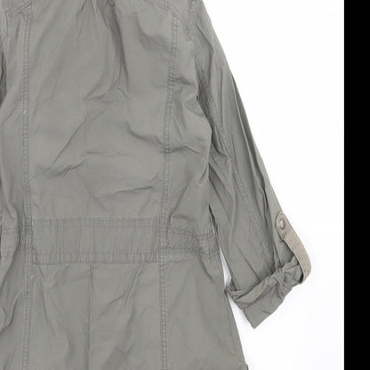 Denim & Co. Womens Green   Jacket  Size 8  Zip