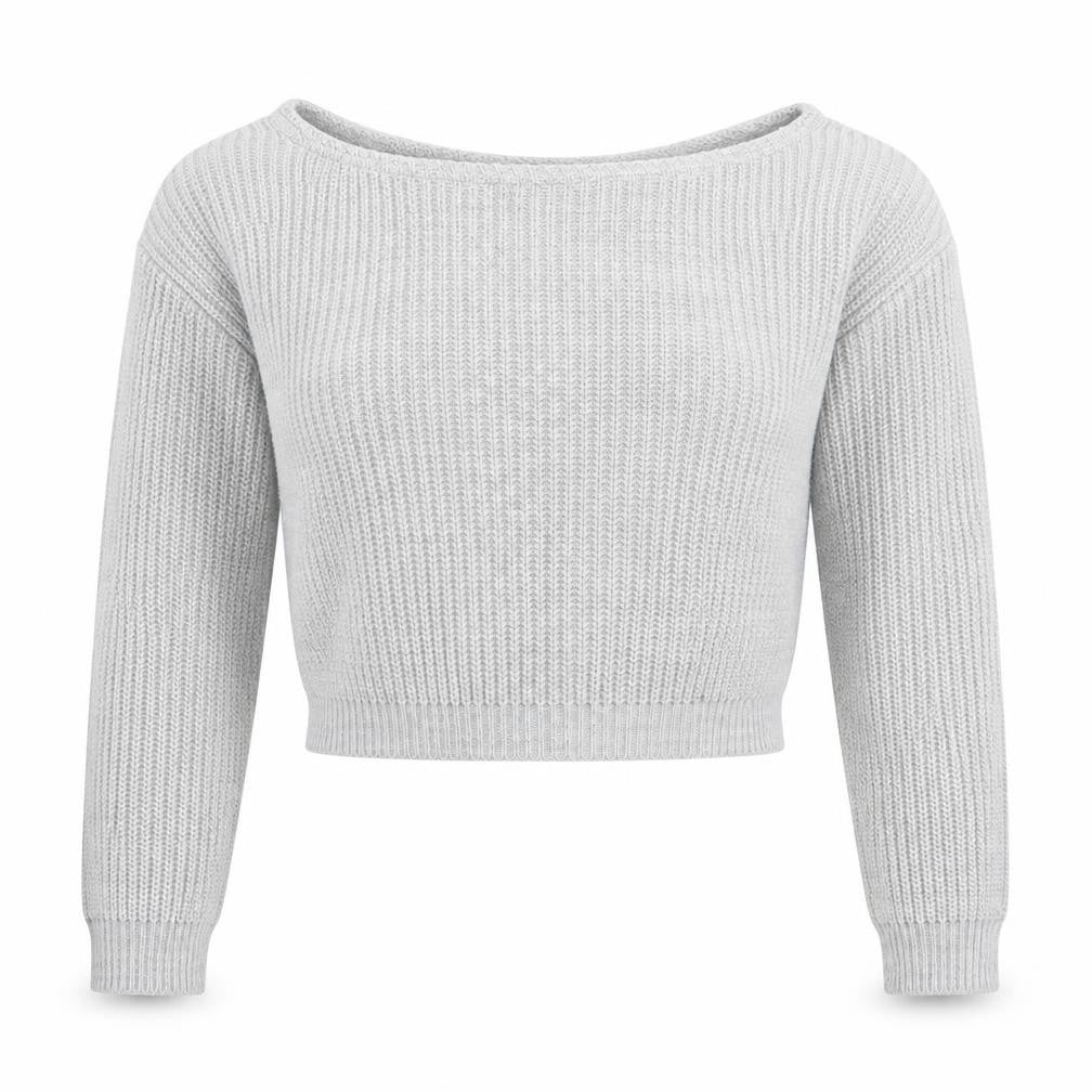 Womens UK Size M PRETTYLITTLETHING Grey Pullover Jumper