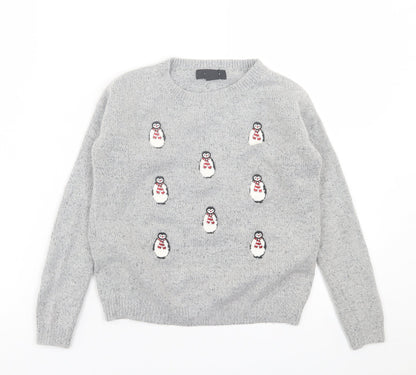 Womens UK Size 6 Atmosphere Grey Pullover Jumper