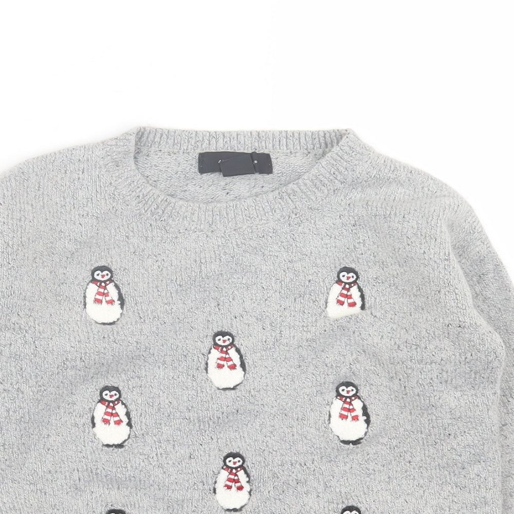 Womens UK Size 6 Atmosphere Grey Pullover Jumper