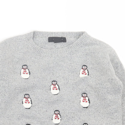 Womens UK Size 6 Atmosphere Grey Pullover Jumper