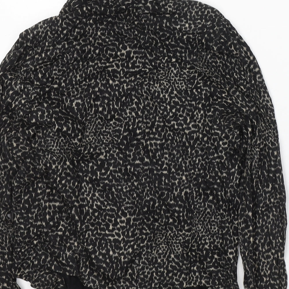 Womens UK Size 8 Marks and Spencer Black Basic Blouse