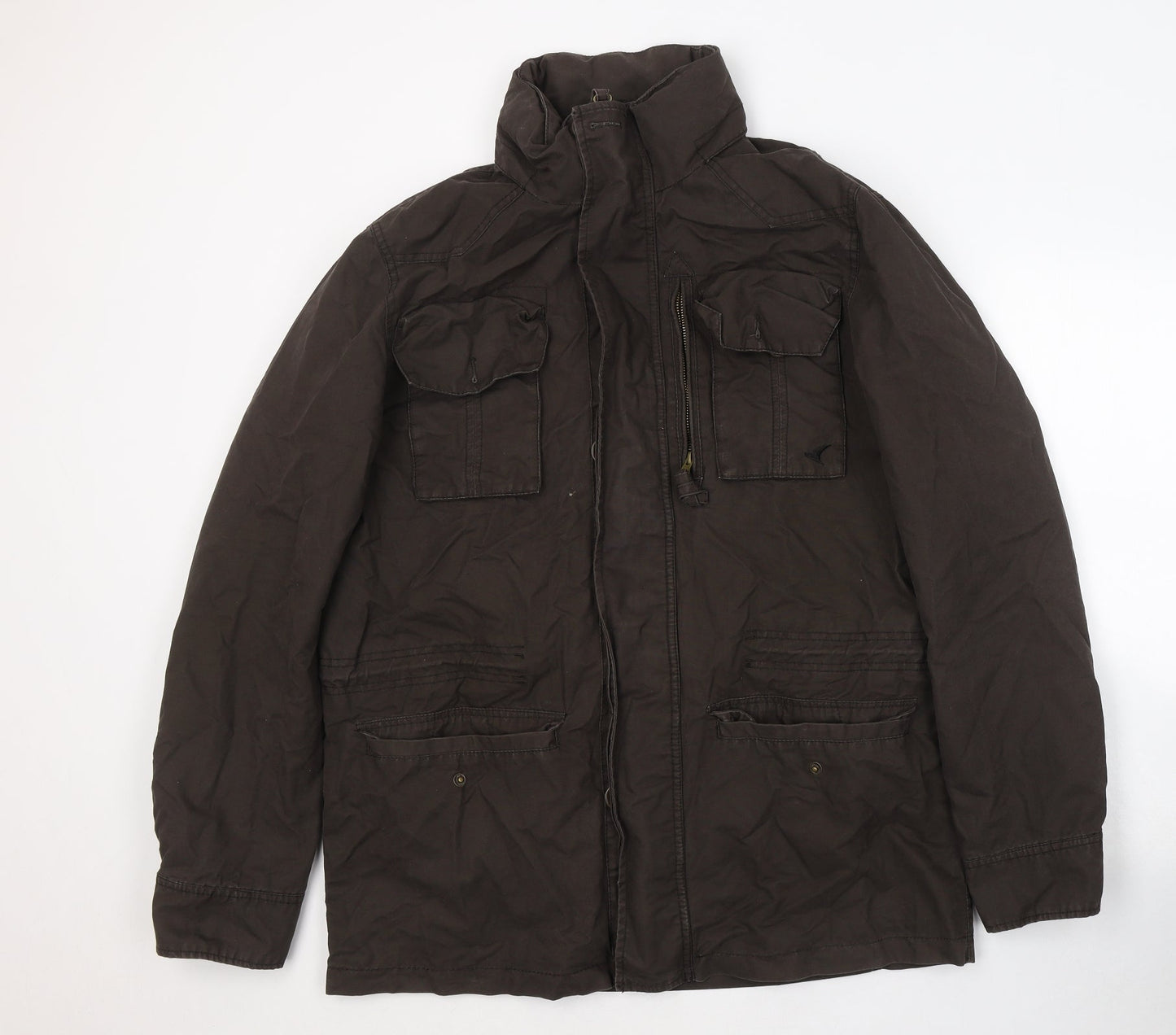 Howick Womens Brown   Trench Coat Coat Size L  Zip