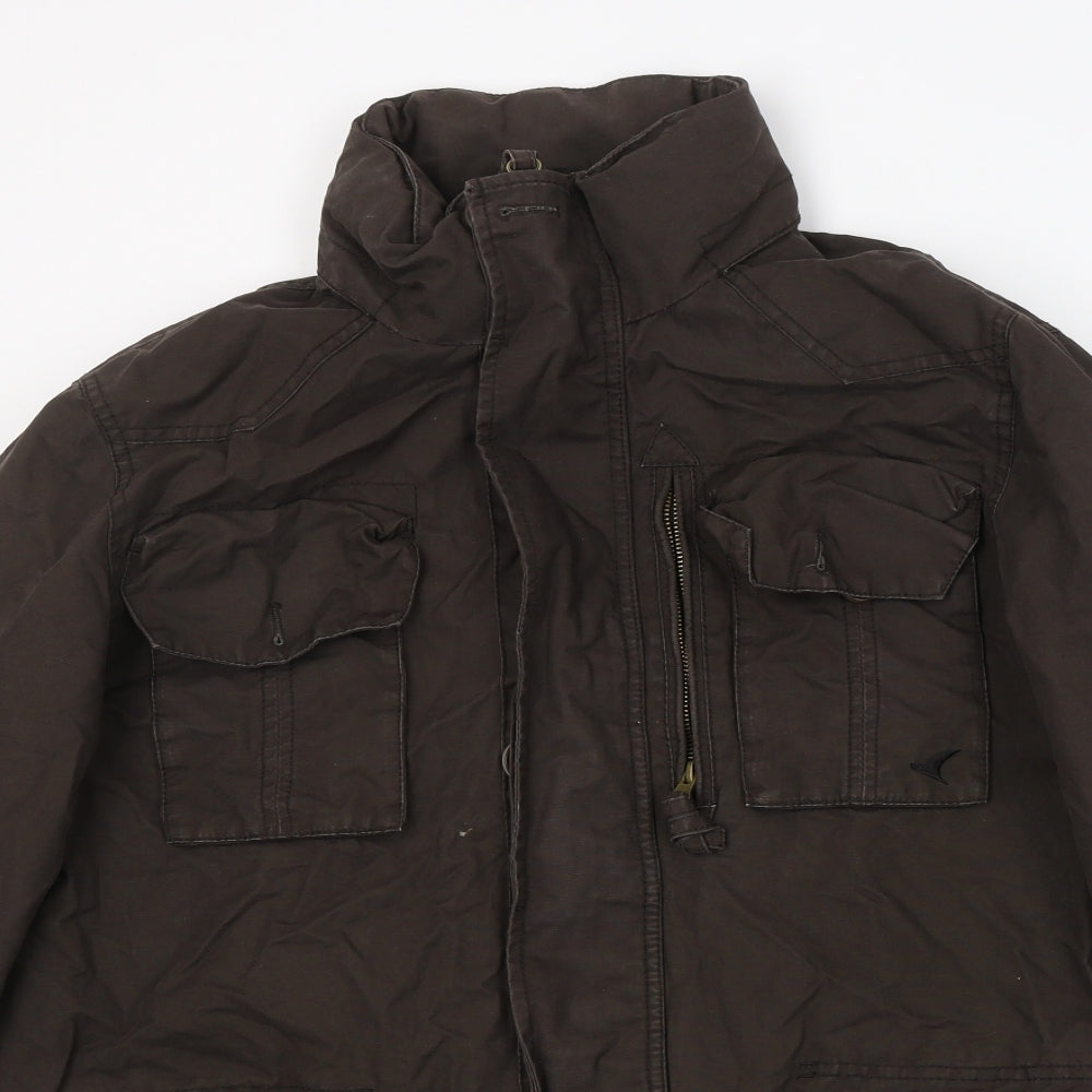 Howick Womens Brown   Trench Coat Coat Size L  Zip