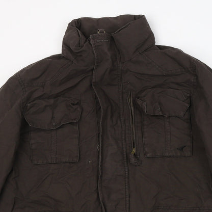 Howick Womens Brown   Trench Coat Coat Size L  Zip