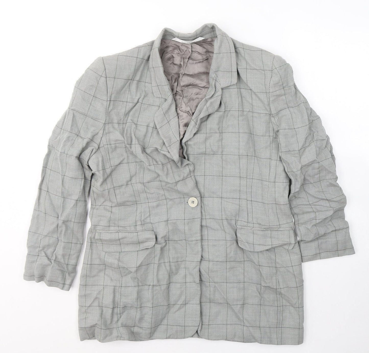 Womens UK Size 16 Marks and Spencer Regular Grey Blazer