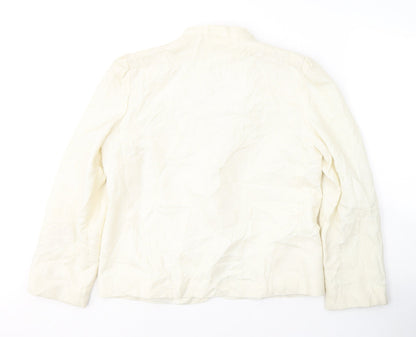 Littlewoods Womens Ivory  Polyester Jacket Suit Jacket Size 16