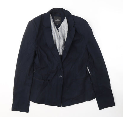NEXT Womens Blue  Wool Jacket Suit Jacket Size 12