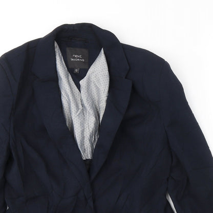 NEXT Womens Blue  Wool Jacket Suit Jacket Size 12