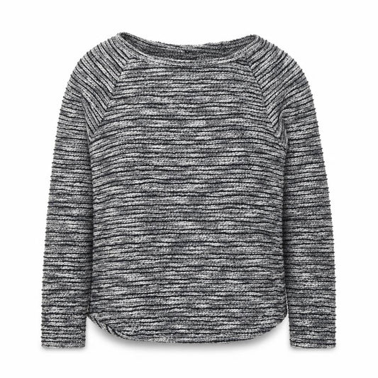 New Look Womens Blue Round Neck Striped Polyester Pullover Jumper Size 8