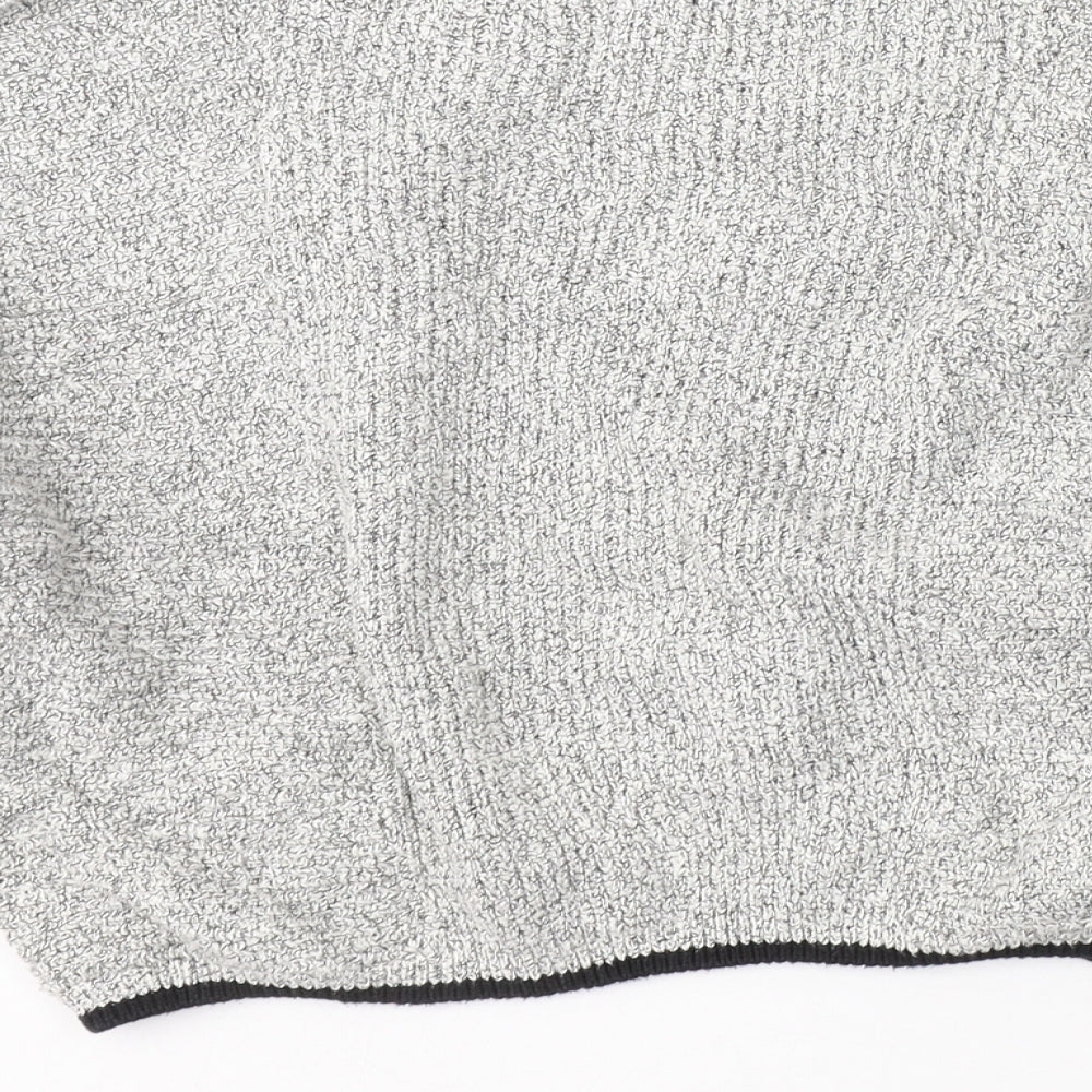Preworn Womens Grey Round Neck  Cotton Pullover Jumper Size 8