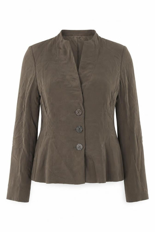 alex &CO Womens Brown   Jacket Blazer Size 8  Button