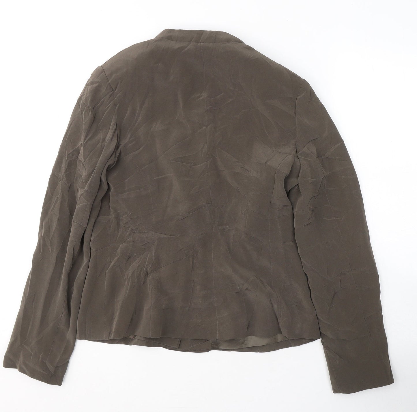 alex &CO Womens Brown   Jacket Blazer Size 8  Button