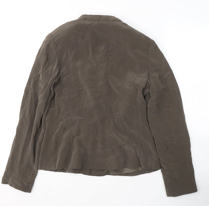 alex &CO Womens Brown   Jacket Blazer Size 8  Button