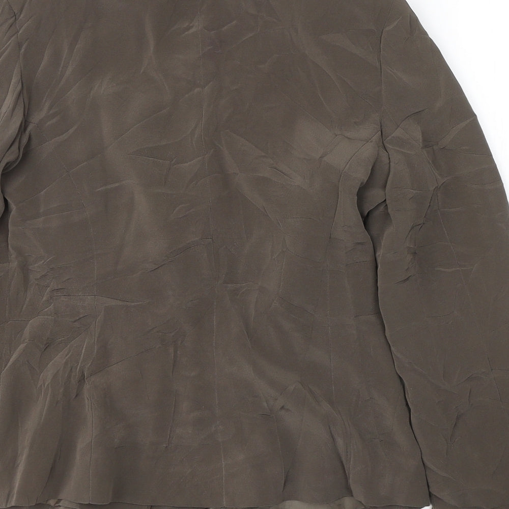 alex &CO Womens Brown   Jacket Blazer Size 8  Button