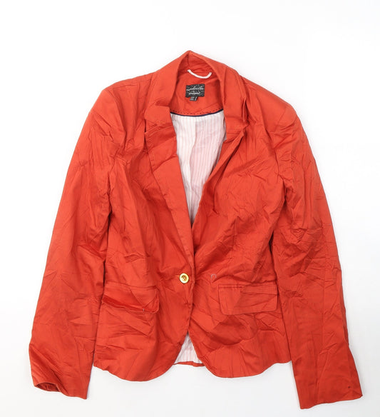 Atmosphere Womens Red  Cotton Jacket Blazer Size 10