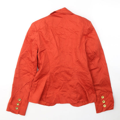 Atmosphere Womens Red  Cotton Jacket Blazer Size 10