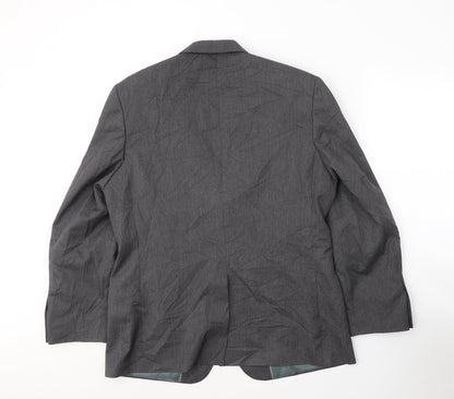 George Mens Grey  Polyester Jacket Suit Jacket Size 40