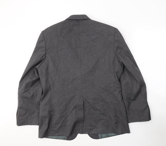 George Mens Grey  Polyester Jacket Suit Jacket Size 40