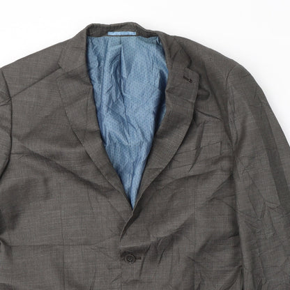 George Mens Grey  Polyester Jacket Suit Jacket Size 42