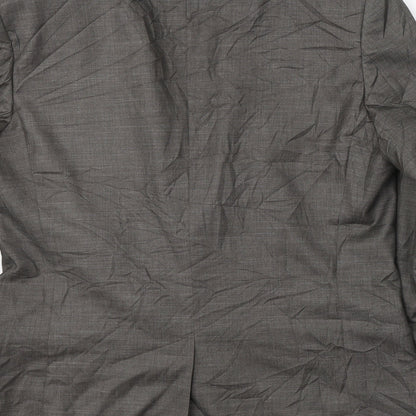 George Mens Grey  Polyester Jacket Suit Jacket Size 42