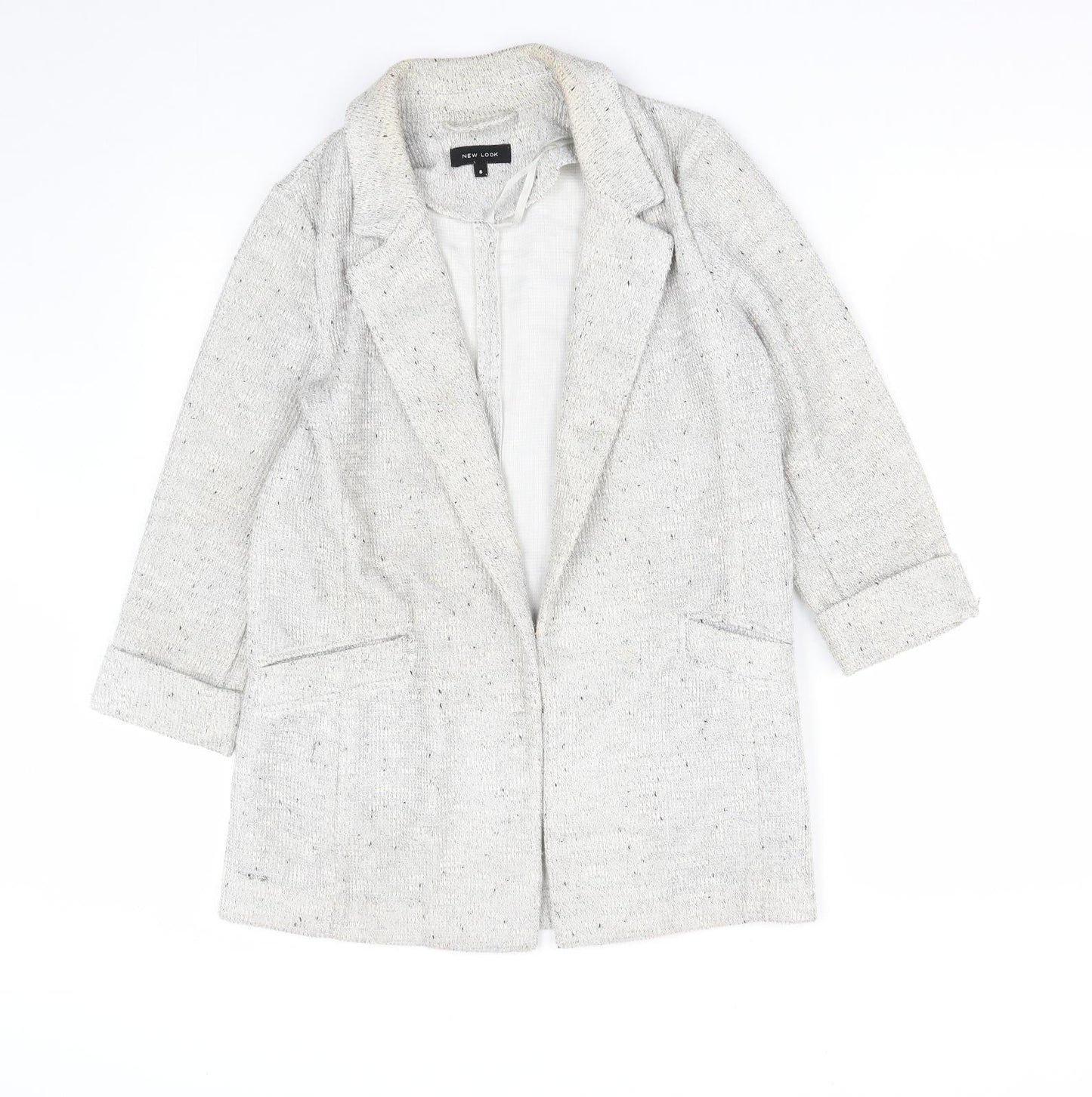 Womens UK Size 8 New Look Grey Jacket