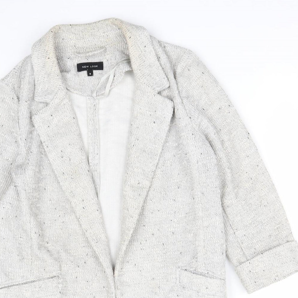 Womens UK Size 8 New Look Grey Jacket