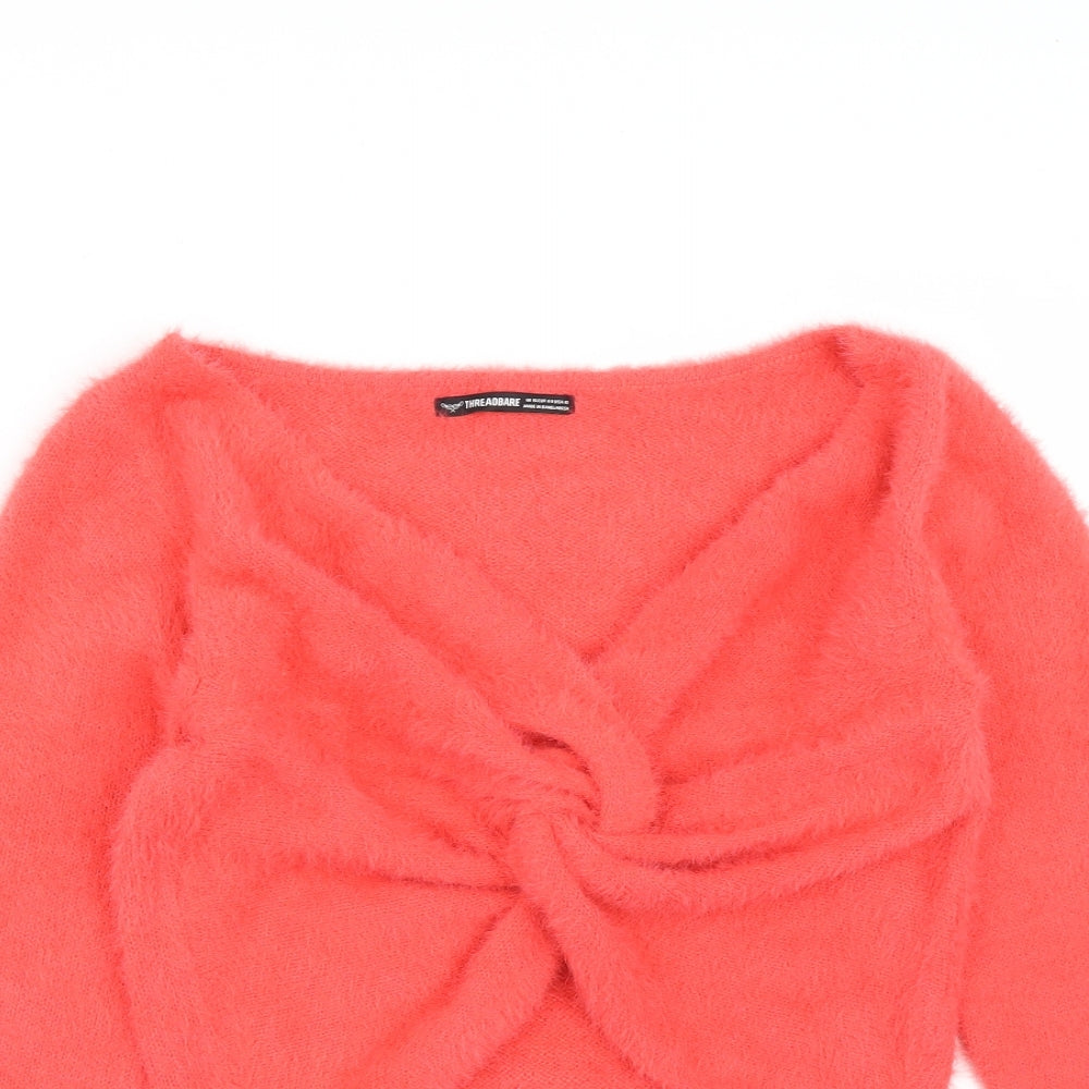 Womens UK Size 16 Threadbare Pink Pullover Jumper