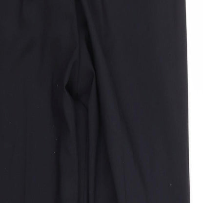 BHS Mens Blue  Polyester Trousers  Size 34 in L33 in Regular Zip