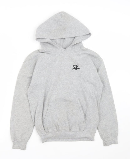 OverRide Boys Grey  Cotton Pullover Hoodie Size M   - OverRide SkatePark