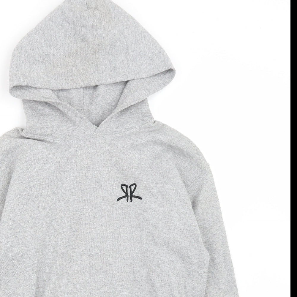 OverRide Boys Grey  Cotton Pullover Hoodie Size M   - OverRide SkatePark