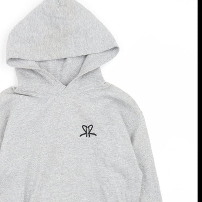 OverRide Boys Grey  Cotton Pullover Hoodie Size M   - OverRide SkatePark