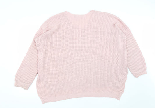 Womens UK Size 12 ASOS Pink Pullover Jumper
