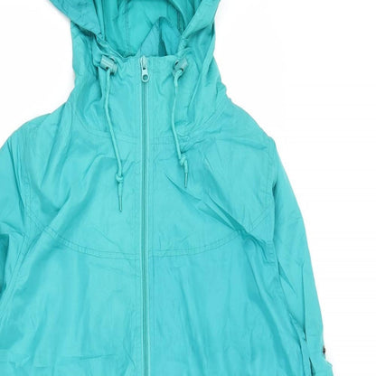 Womens UK Size S Denim & Co. Green Rain Coat