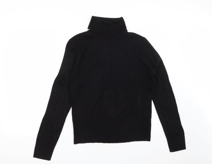 Key West Womens Black Roll Neck  Acrylic Pullover Jumper Size M   - Size 14-16