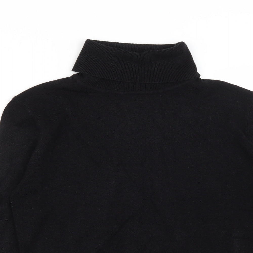 Key West Womens Black Roll Neck  Acrylic Pullover Jumper Size M   - Size 14-16