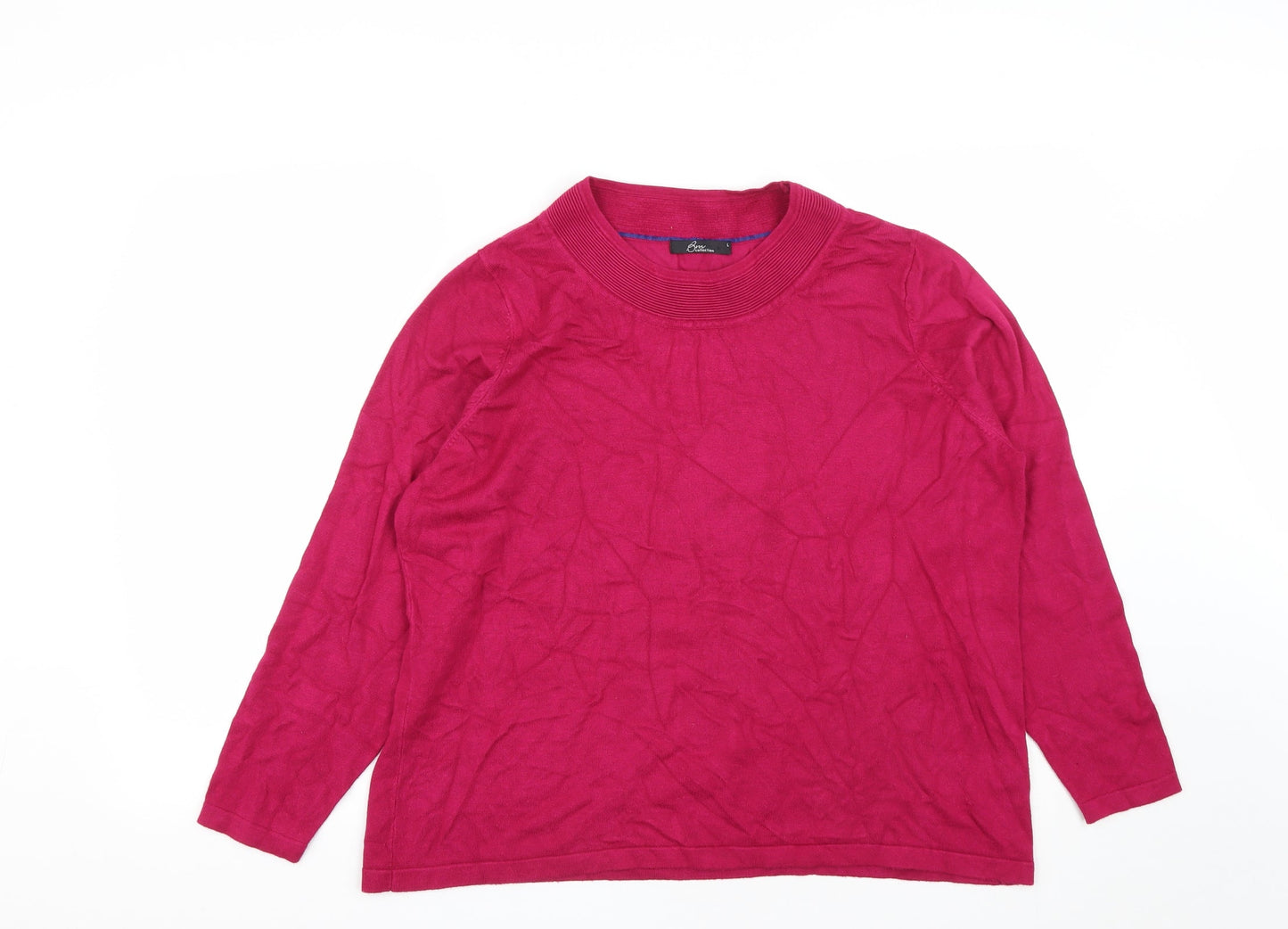 Womens UK Size L Bonmarché Pink Pullover Jumper