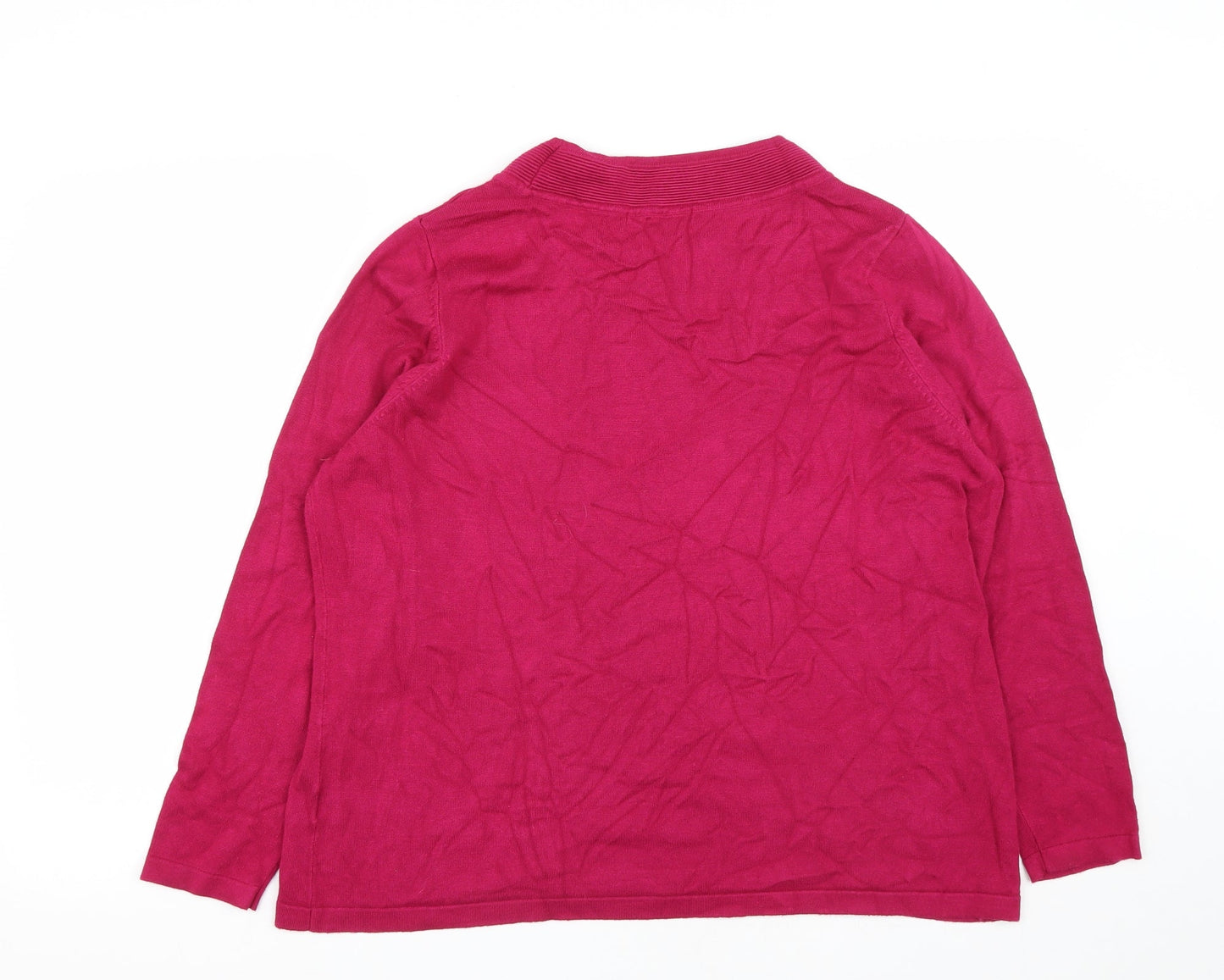 Womens UK Size L Bonmarché Pink Pullover Jumper