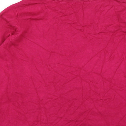 Womens UK Size L Bonmarché Pink Pullover Jumper