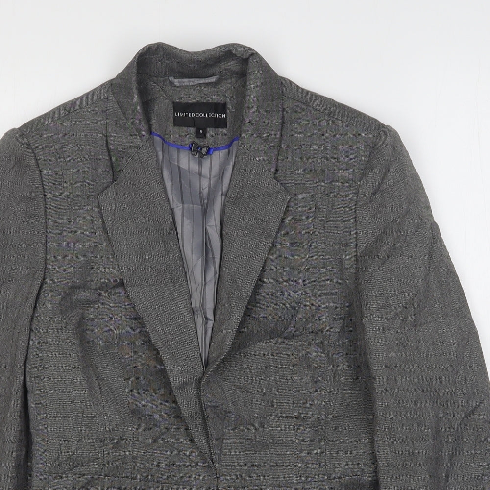 Womens UK Size 8 Marks and Spencer Regular Grey Blazer