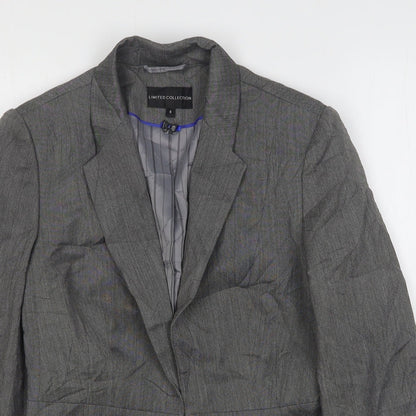 Womens UK Size 8 Marks and Spencer Regular Grey Blazer