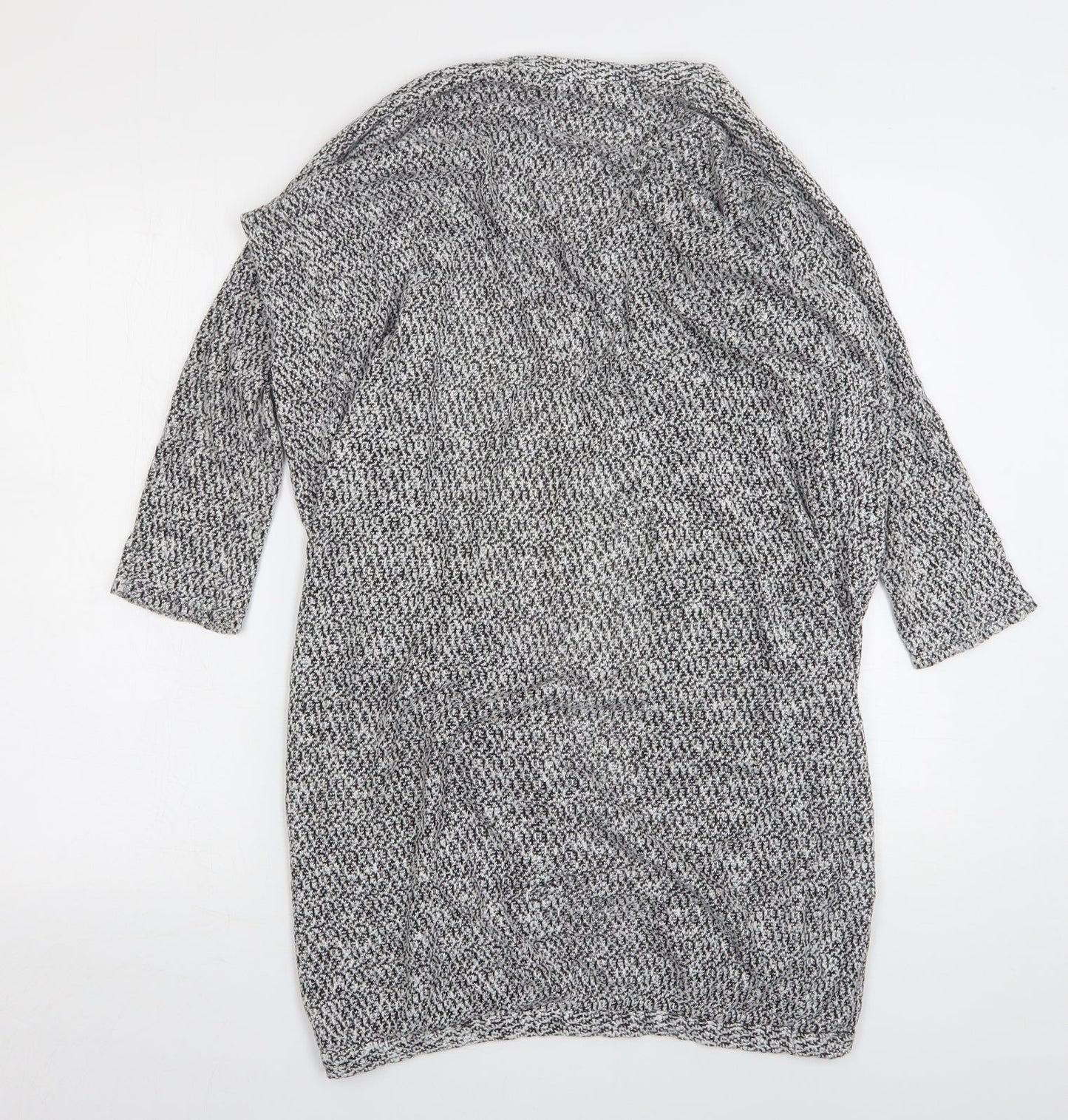 Rock & Rags Womens Grey V-Neck  Viscose Cardigan Jumper Size S