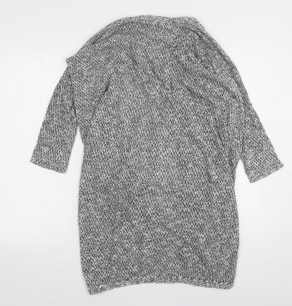 Rock & Rags Womens Grey V-Neck  Viscose Cardigan Jumper Size S
