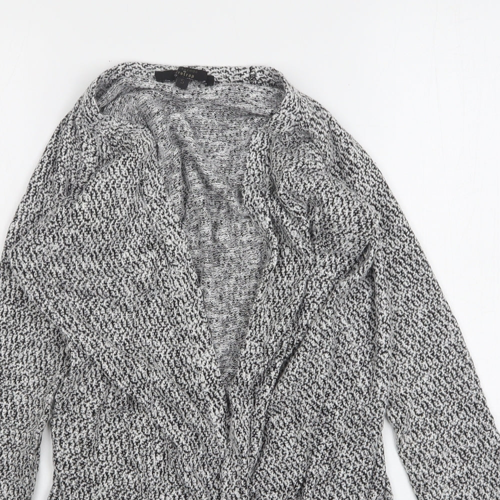 Rock & Rags Womens Grey V-Neck  Viscose Cardigan Jumper Size S