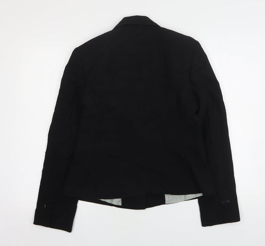 Principles Womens Black  Polyester Jacket Blazer Size 12