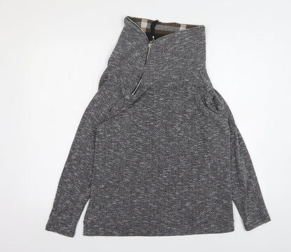 Klass Womens Grey  Polyester Pullover Sweatshirt Size L