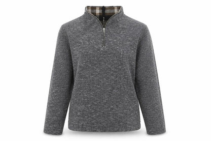Klass Womens Grey  Polyester Pullover Sweatshirt Size L