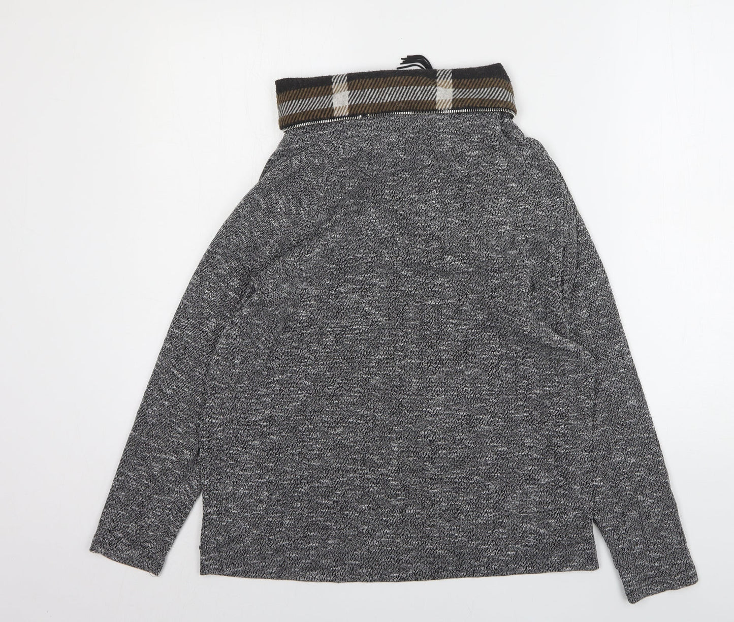 Klass Womens Grey  Polyester Pullover Sweatshirt Size L