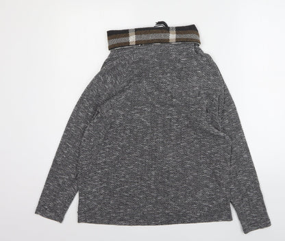 Klass Womens Grey  Polyester Pullover Sweatshirt Size L