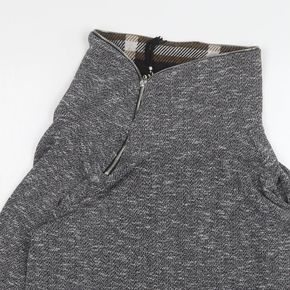 Klass Womens Grey  Polyester Pullover Sweatshirt Size L